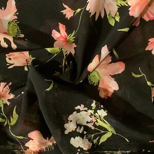 Sheer chiffon fabric, 3.5 yds